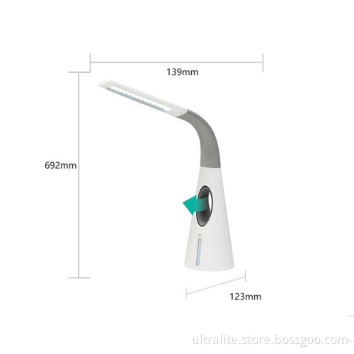 New Product Led Table Lamp Office Lighting With Bladeless Fan Sensor Touch And 2 Usb Ports